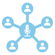 Predefined zones can receive individual appropriate messages