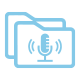 Prerecorded announcements can be recorded and played when appropriate