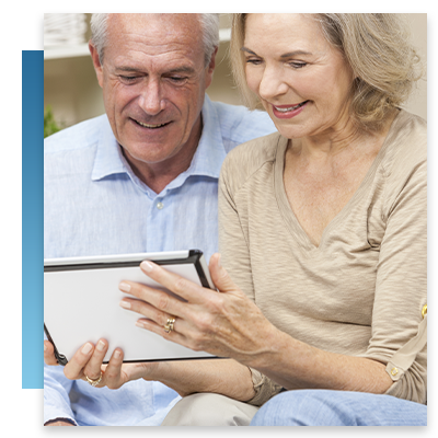 couple using a tablet