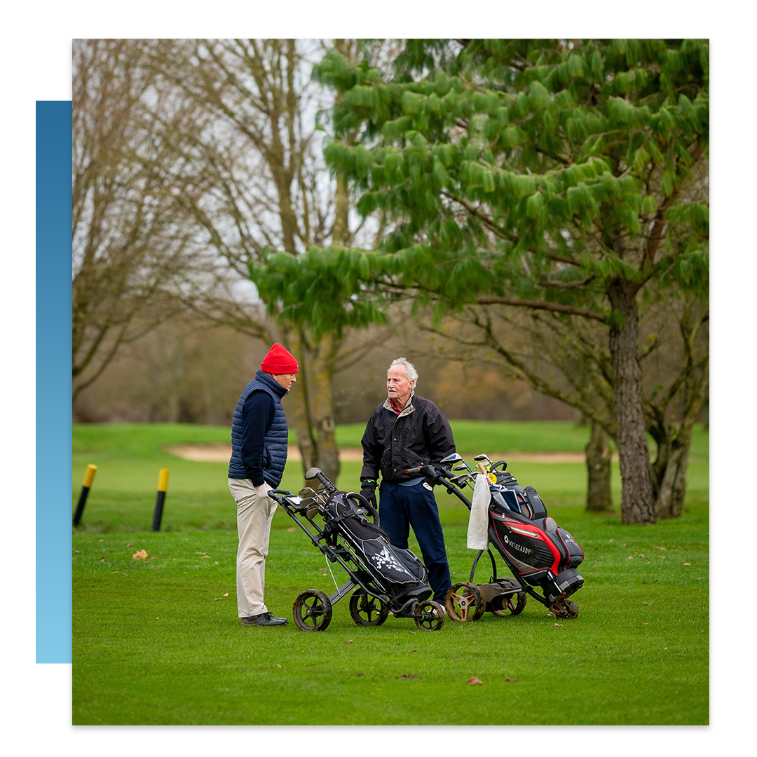 picture of seniors playing golf