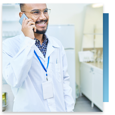 Image of a man with a badge