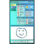 patient whiteboard, staff in room whiteboard, digital patient whiteboard, hospital whiteboard