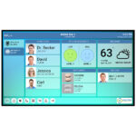 digital hospital whiteboard, digital whiteboard, interactive hallway whiteboard