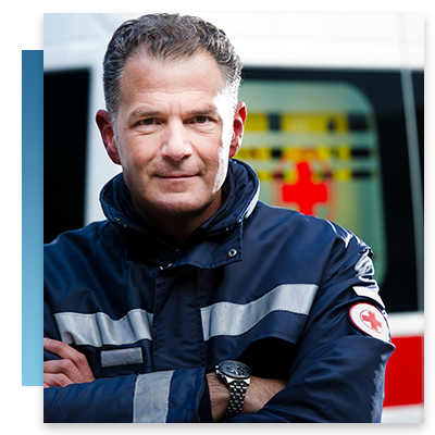 An emergency vehicle operator