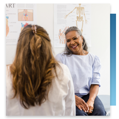 A happy patient and doctor