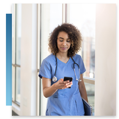 A nurse of a wireless device