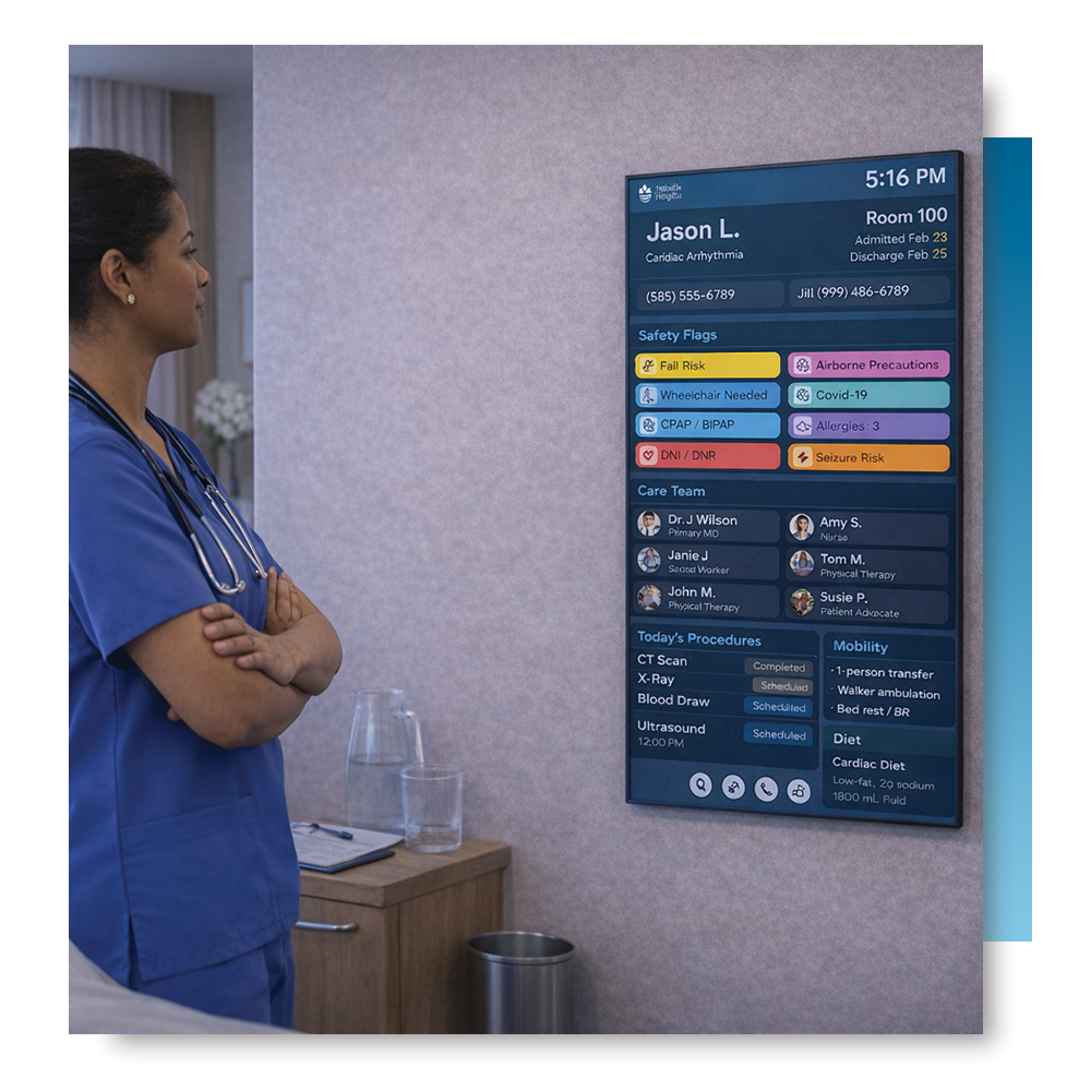 Digital Whiteboard with Nurse