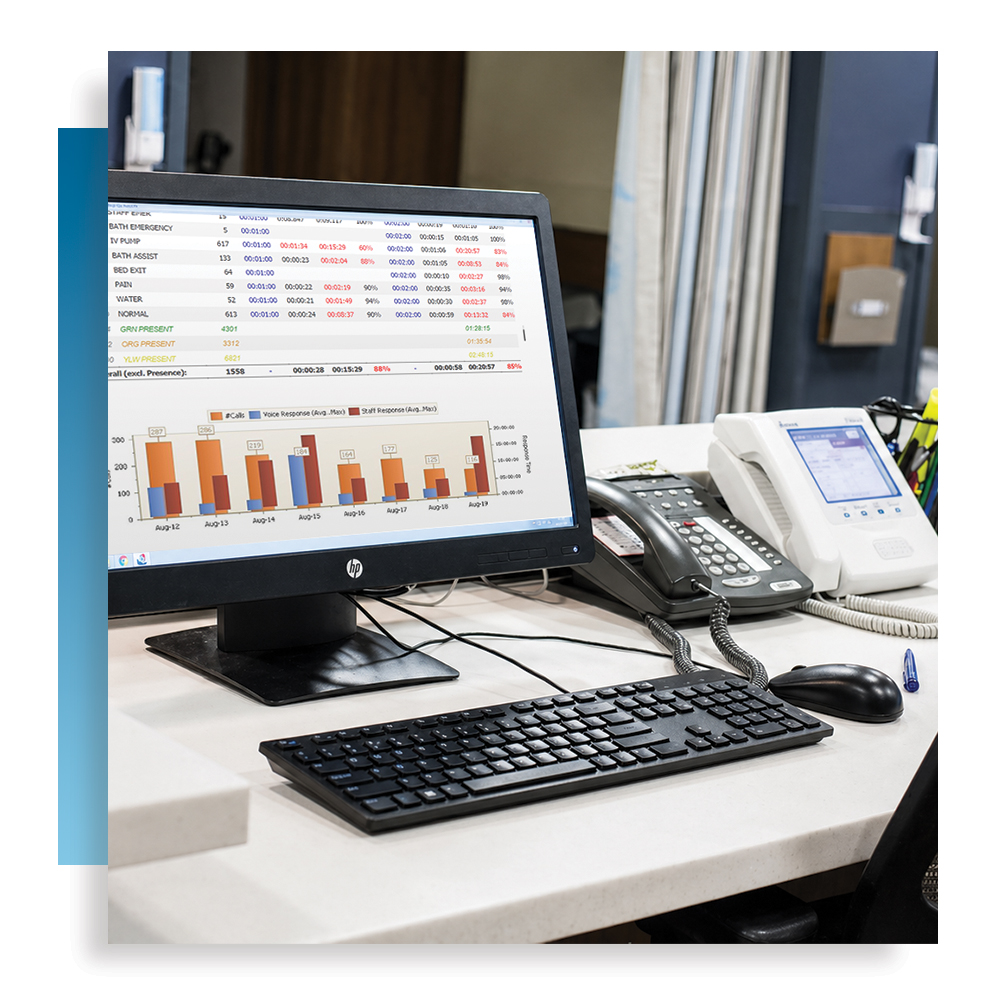 nurse call reporting feature and nurse console