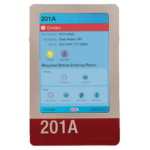Isolation Status on Healthcare EPIC Digital Signage